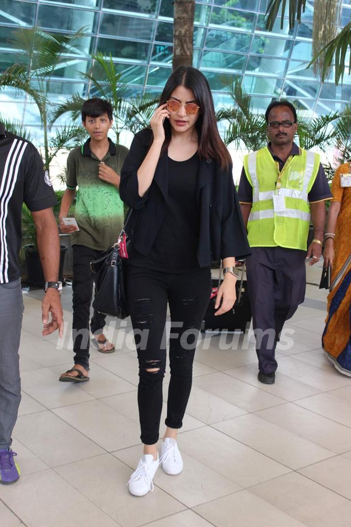 Anushka Sharma snapped at Airport