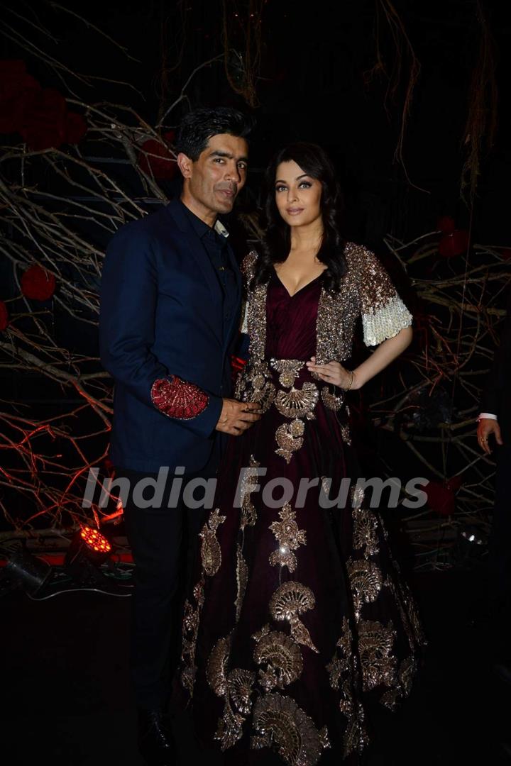 Manish Malhotra and Aishwarya Rai Bachchan at  India Couture Week