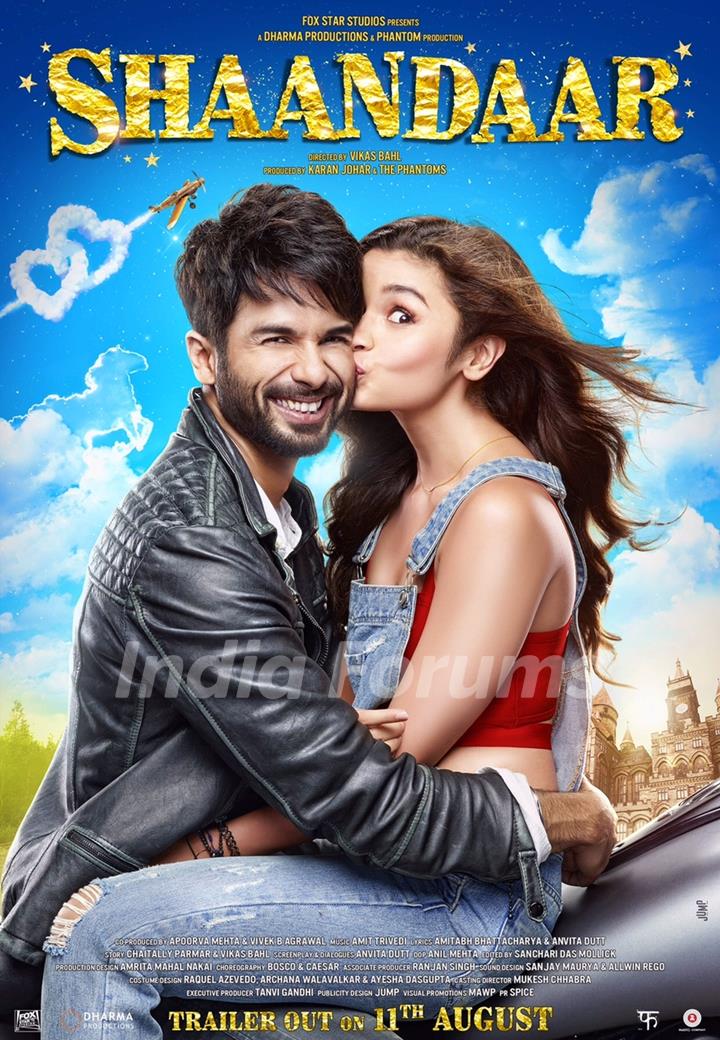 Shahid Kapoor and Alia Bhatt in Shaandar