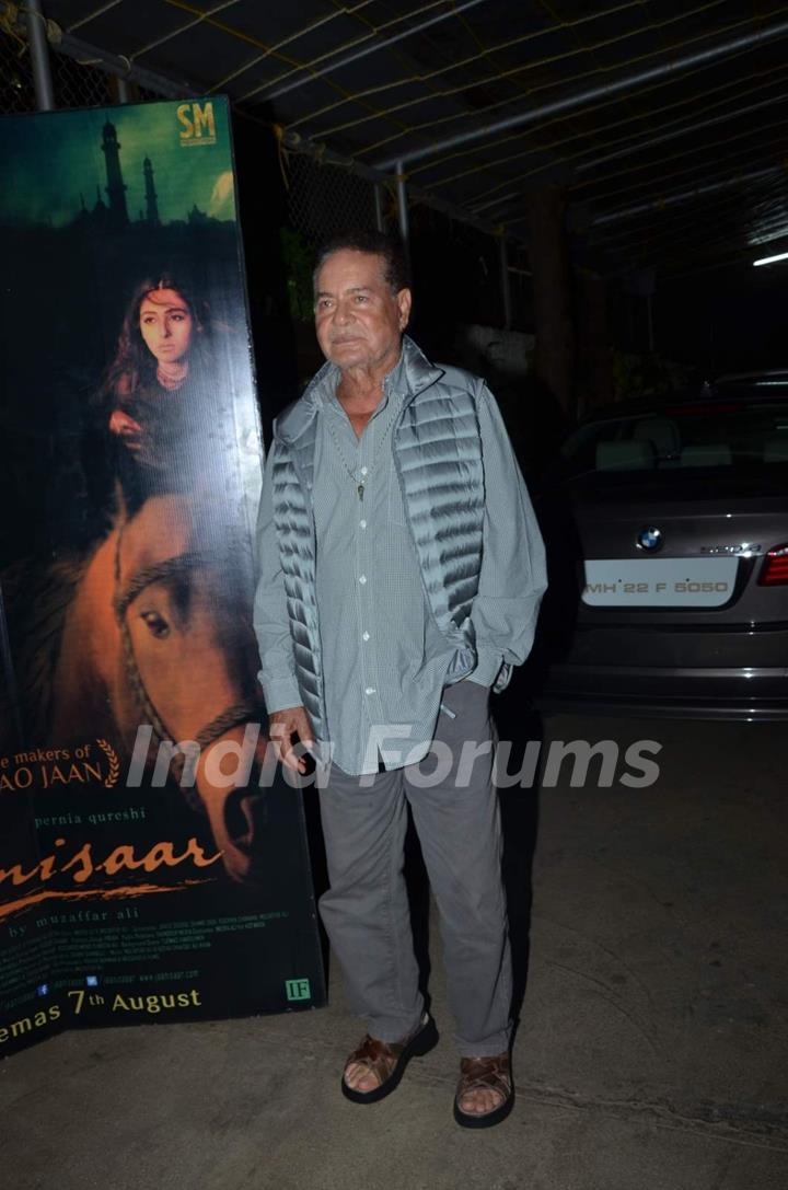 Salim Khan at Screening of Jaanisaar