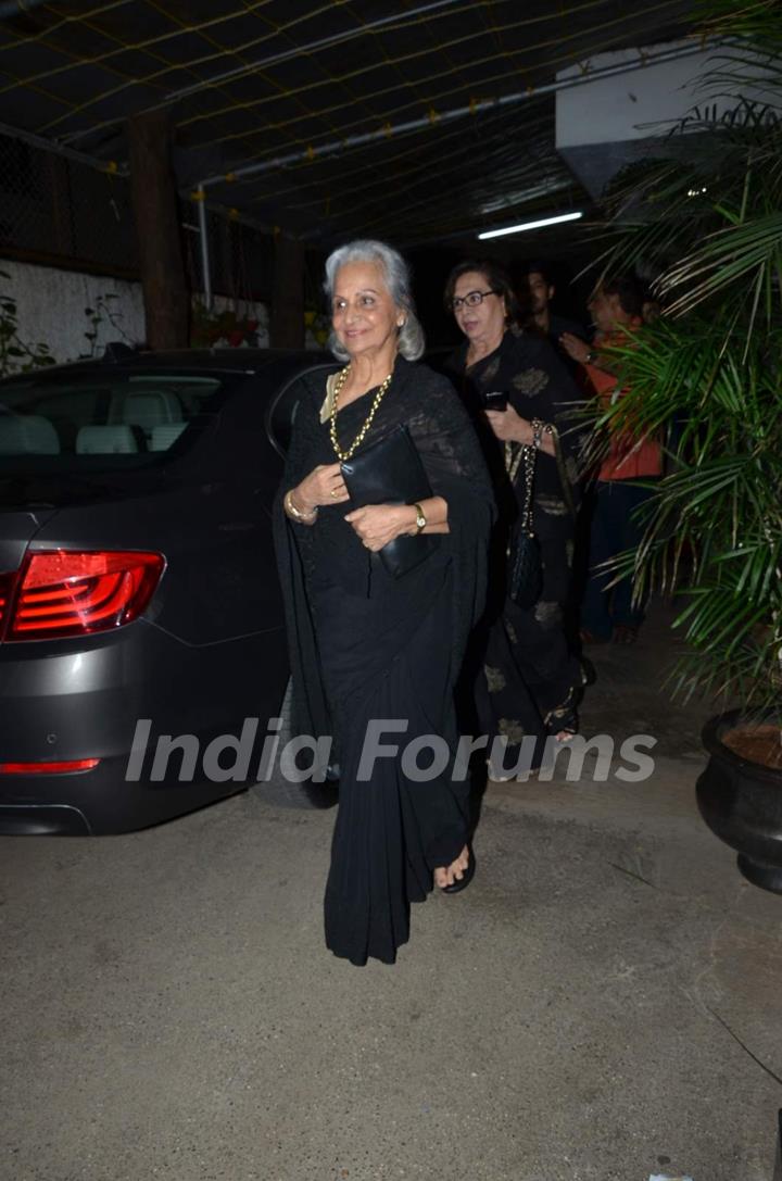 Waheeda Rahman and Helen at Screening of Jaanisaar