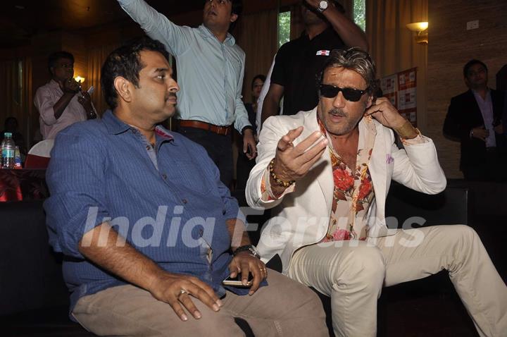 Jackie Shroff and Shankar Mahadevan at the Golden Voice Event