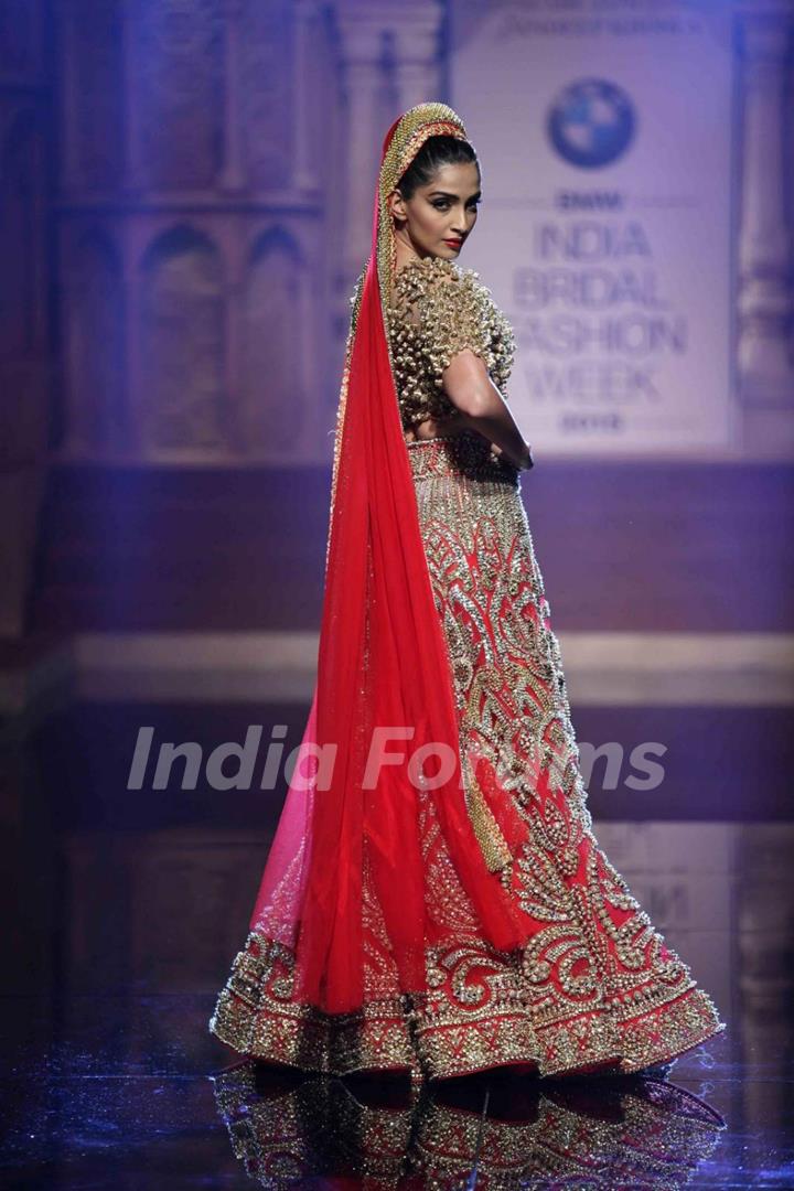 Sonam Kapoor Stuns Everyone With Her Look at BMW India Bridal Fashion Week