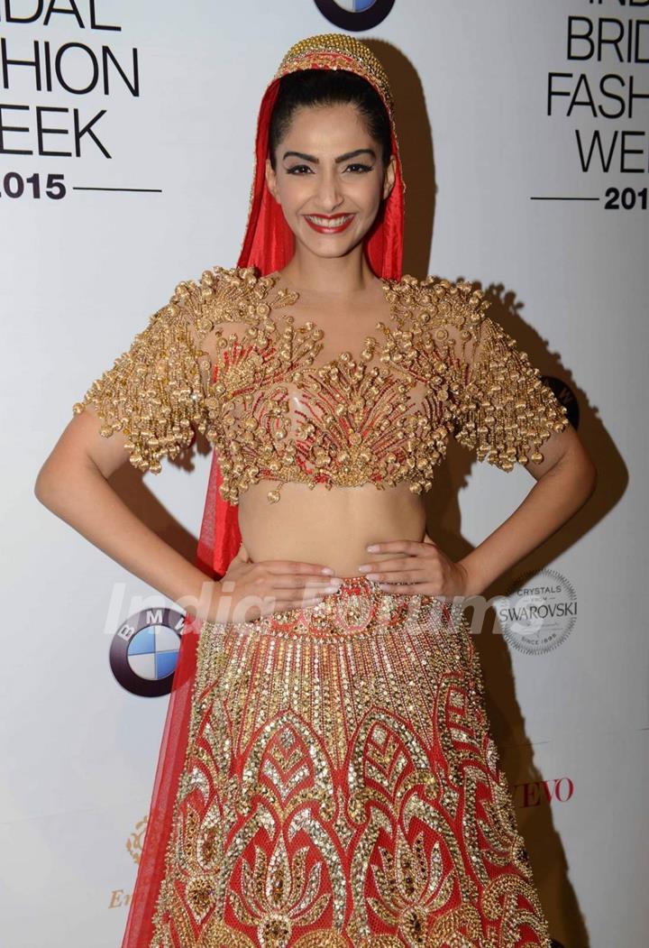 Sonam Kapoor at BMW India Bridal Fashion Week
