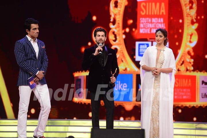 Neil Nitin Mukesh and Sonu Sood at SIIMA 2015 Day 3