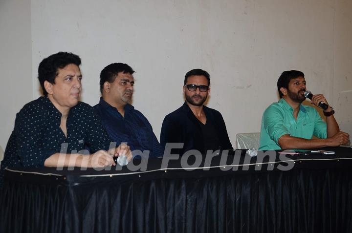 Saif Ali Khan, Kabir Khan and Sajid Nadiadwala at Press Meet of Phantom