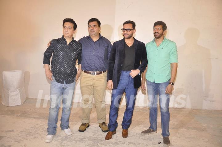 Saif Ali Khan, Sajid Nadiadwala and Kabir Khan at Press Meet of Phantom