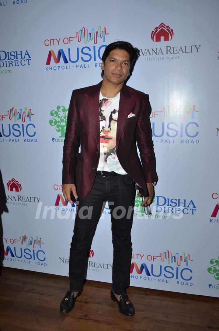 Shaan poses for the media at City of Music Event