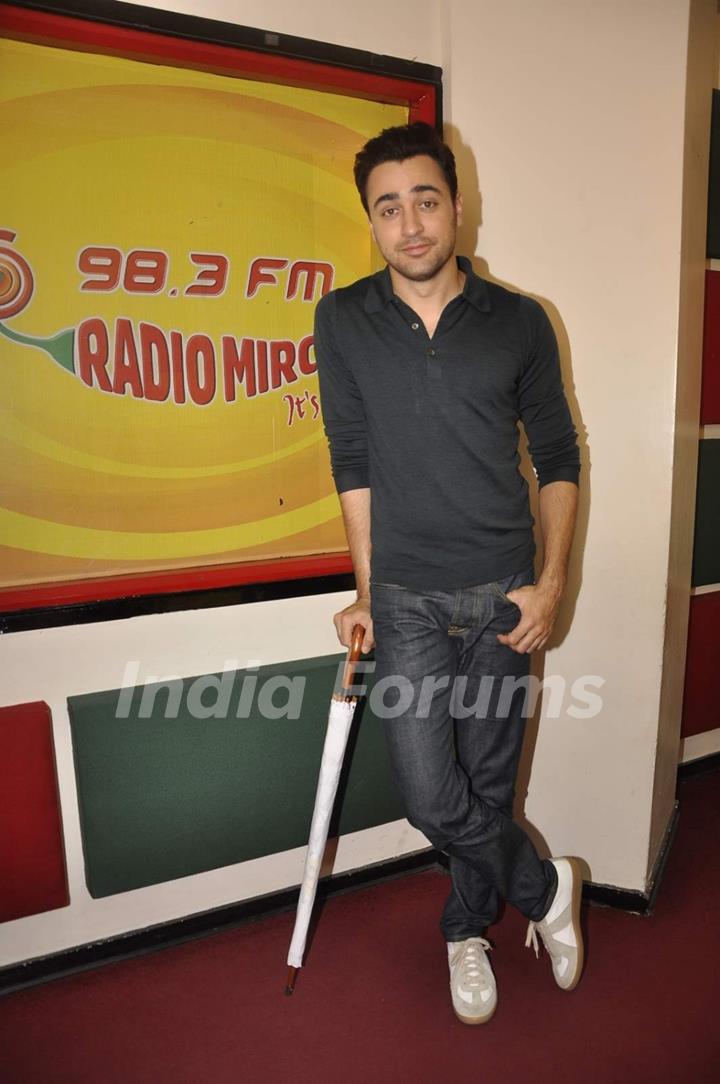 Imran Khan poses for the media at the Promotions of Katti Batti on Radio Mirchi