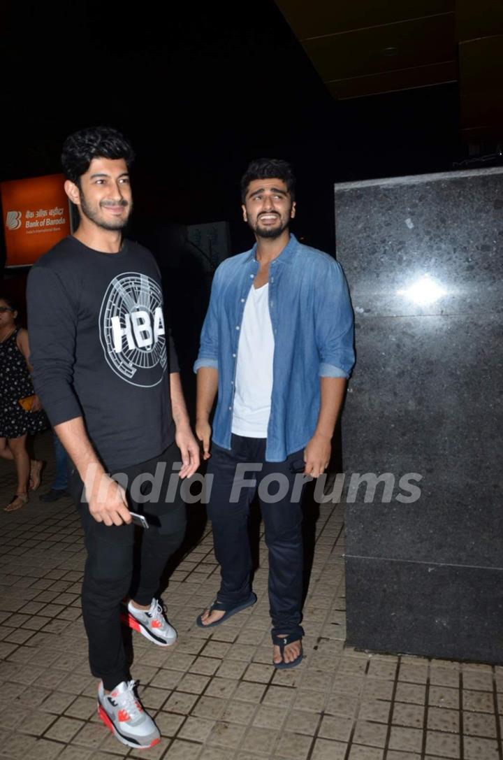 Mohit Marwah and Arjun Kapoor Snapped at PVR Juhu