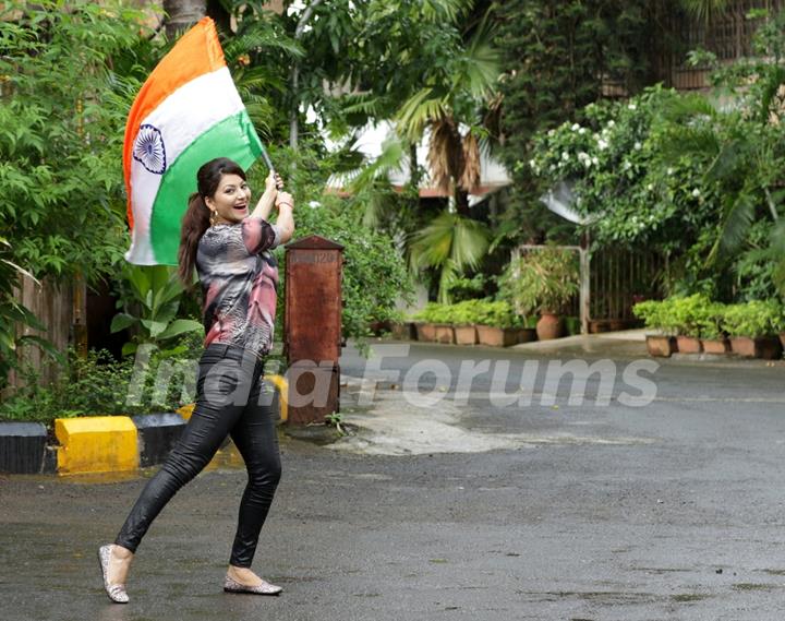 Urvashi Rautela Celebrates Independence Day