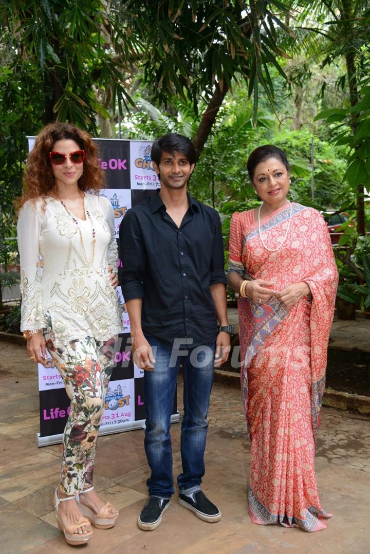 Dhruv Raj Sharma, Anita Kanwal & Tanaz Irani at Launch of Life Ok Show Zindagi Abhi Hai Mere Ghost