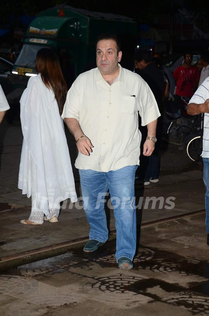 Rajiv Kapoor Attends Prayer Meet of Shraddha Kapoor's Grandfather