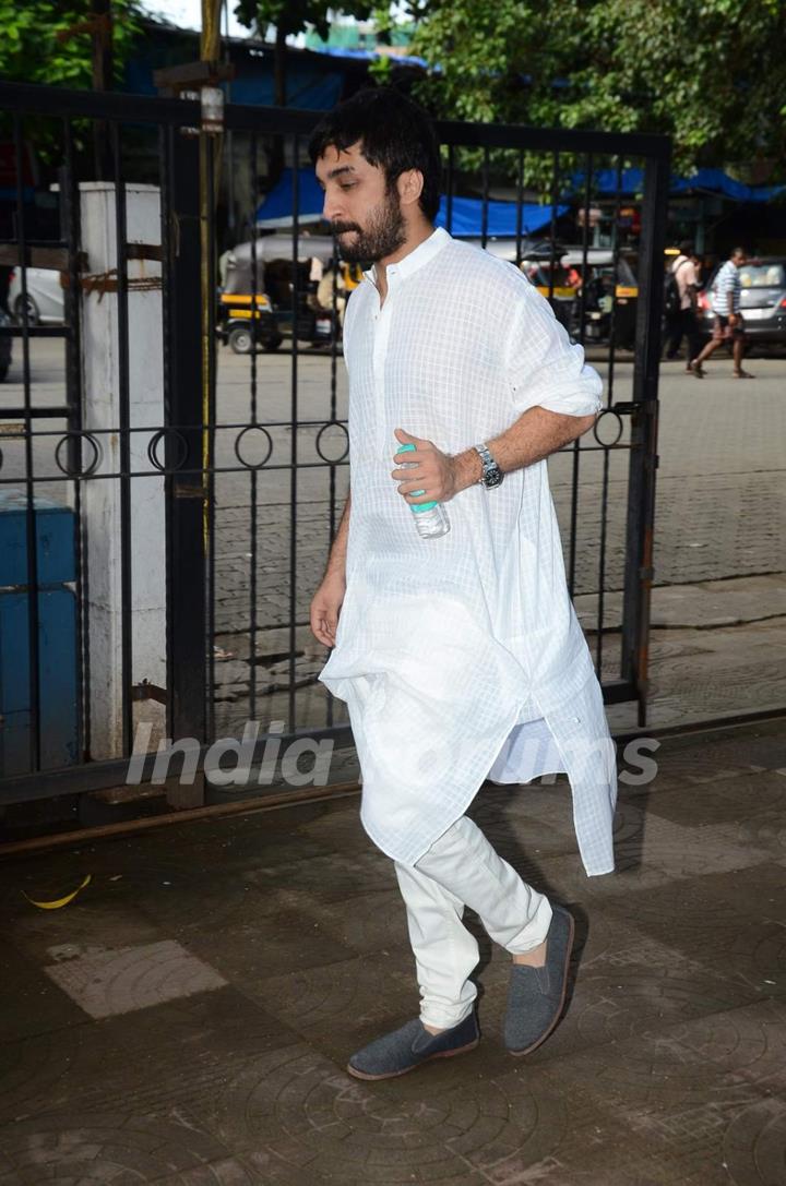 Siddhanth Kapoor at Prayer Meet of Shraddha Kapoor's Grandfather