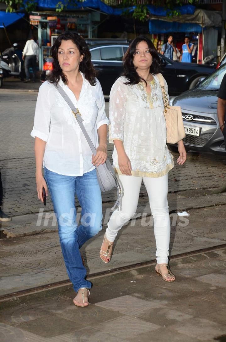 Arzoo and Aditi Gowitrikar at Prayer Meet of Shraddha Kapoor's Grandfather