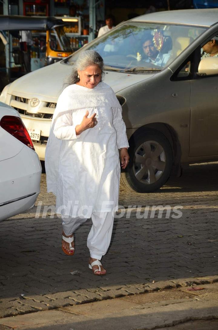 Jaya Bachchan at Prayer Meet of Shraddha Kapoor's Grandfather