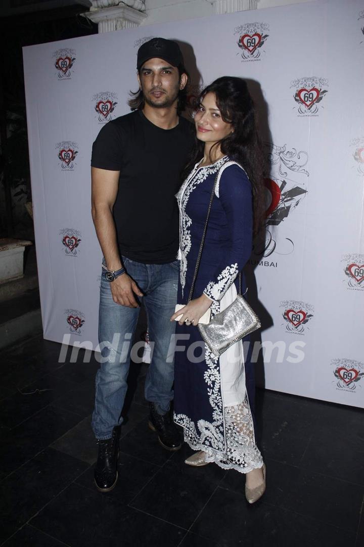 Sushant Singh Rajput and Ankita Lokhande at Ken Ghosh's Birthday Bash