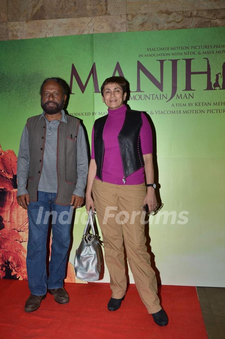 Ketan Mehta and Deepa Sahi at Screening of Manjhi - The Mountain Man