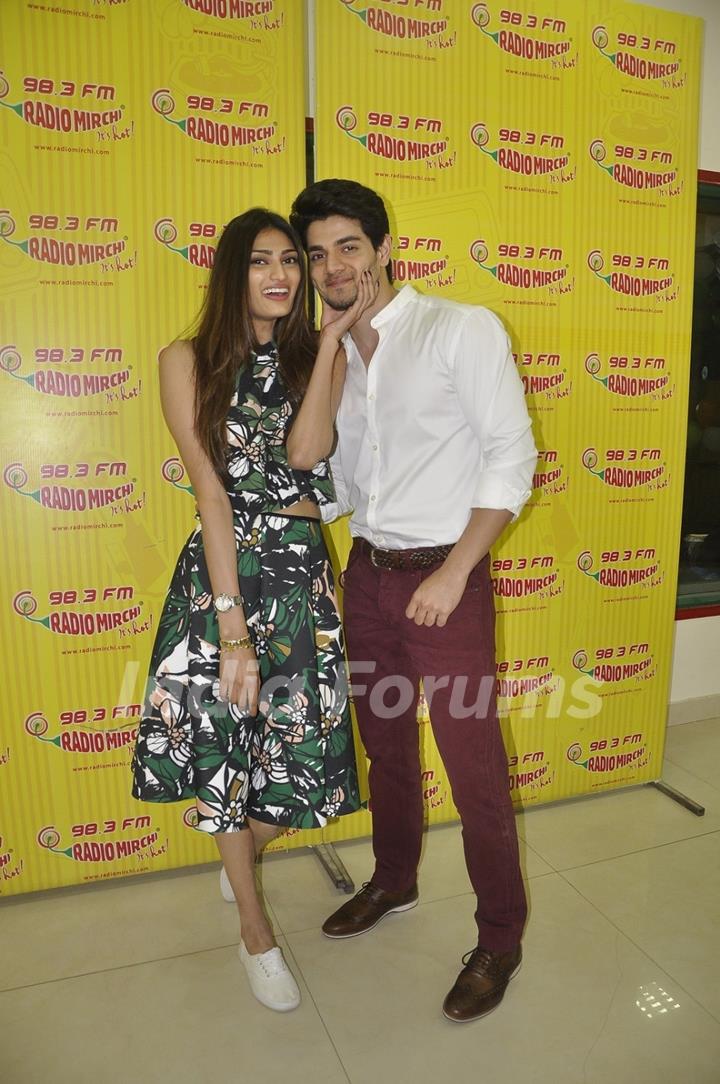 Couple in the Film Hero - Athiya Shetty and Sooraj Pancholi for Promotions of Hero at Radio Mirchi