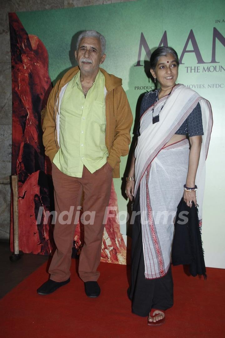 Naseeruddin Shah and Ratna Pathak at Screening of Manjhi - The Mountain Man