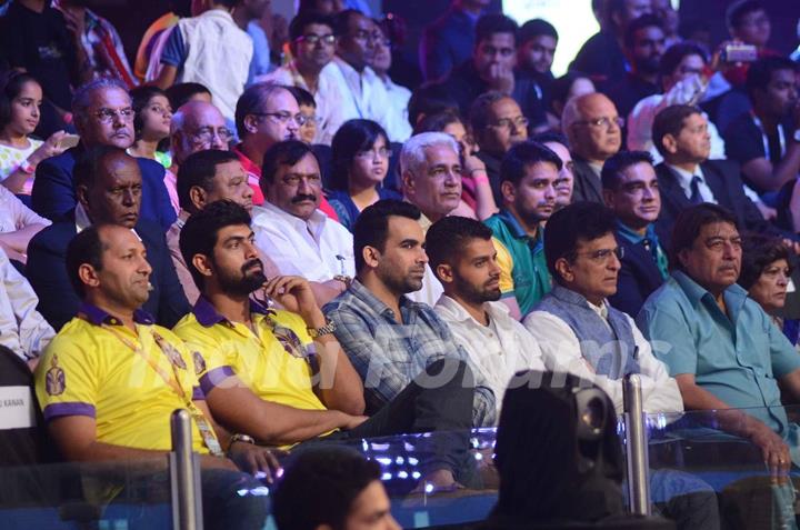 Rana Daggubati and Zaheer Khan Watches the Pro Kabaddi Semi Finals