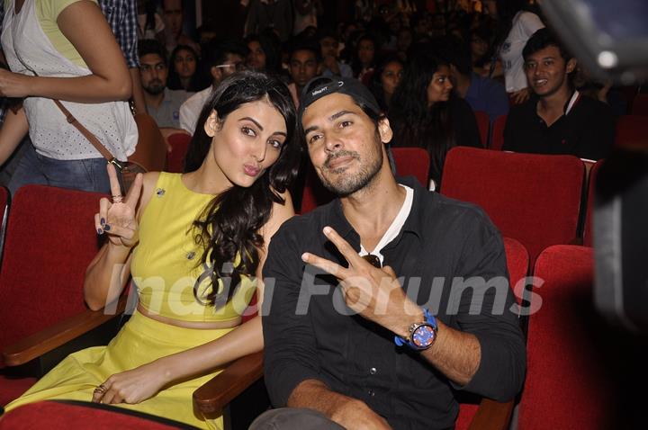 Mandana Karimi and Dino Morea at KC College Event