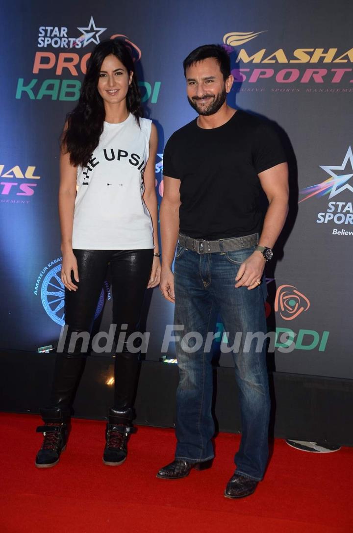 Saif Ali Khan and Katrina Kaif Attends Pro Kabaddi Finale