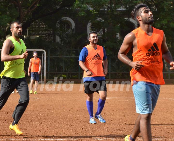 Raj Kundra Snapped Practicing Soccer!