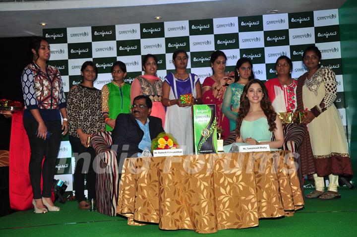 Tamannaah Bhatia at Launch of  Banjara's Samvridhi Hair Oil