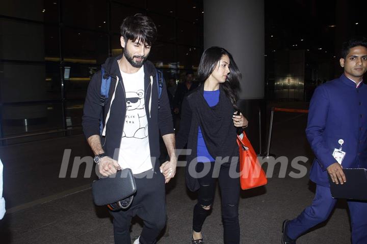 Shahid - Mira Returns From Their Honeymoon in London