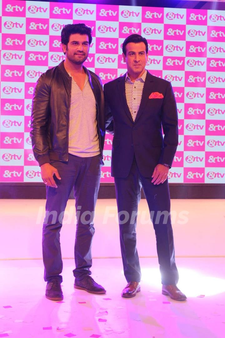 Ronit Roy and Sharad Kelkar at Launch of & TV's 'Deal Or No Deal' and 'Agent Raghav - Crime Branch'