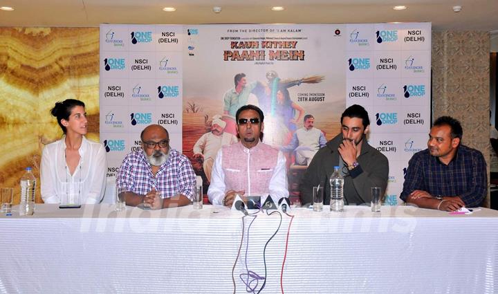 Kunal Kapoor, Gulshan Grover and Saurabh Shukla for Promotions of Kaun Kitney Paani Mein in Delhi