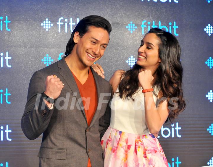 Shraddha Kapoor and Tiger Shroff at Fitbit Launch