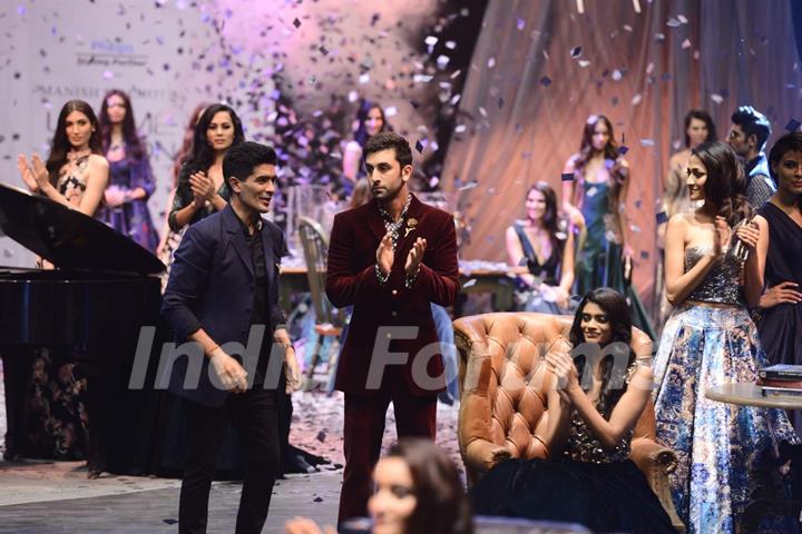 Ranbir Kapoor Walks for Manish Malhotra at Lakme Fashion Week