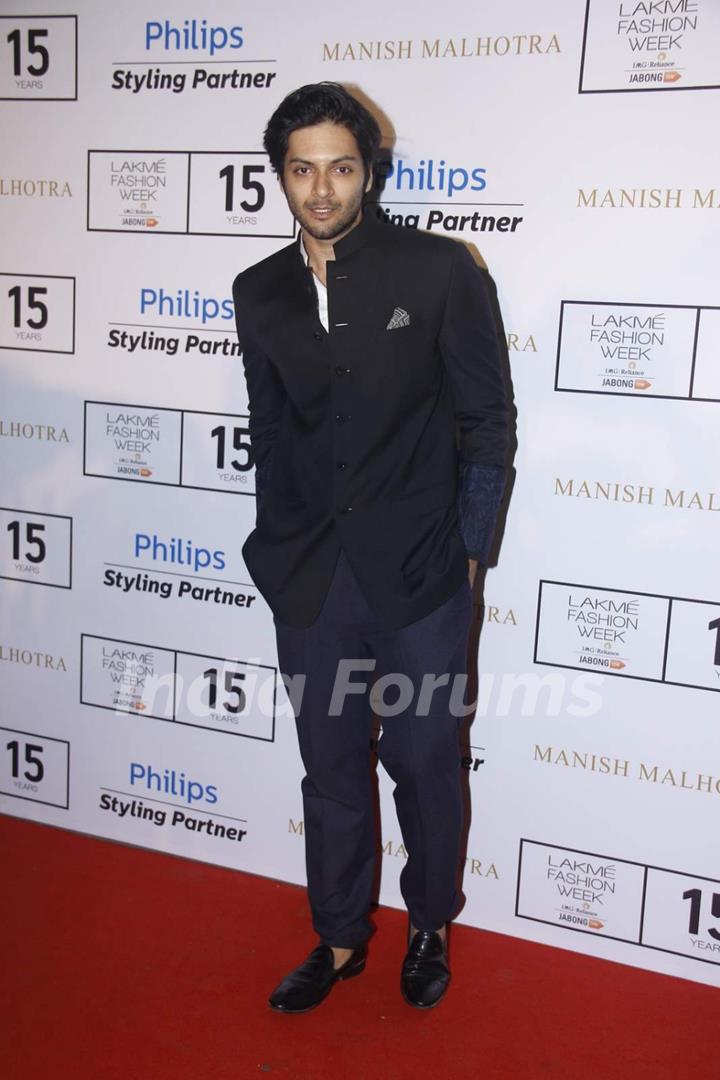 Ali Fazal at Lakme Fashion Week