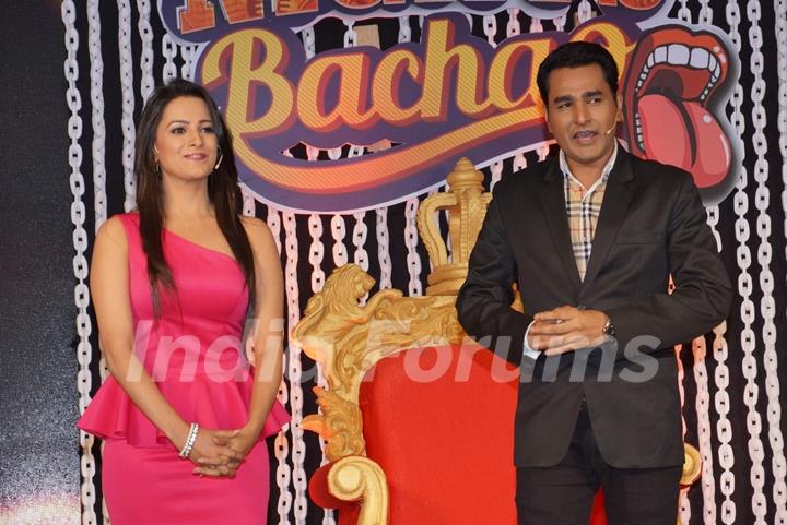 Anita Hassanandani and Mubeen at Launch of 'Comedy Nights Bachao'