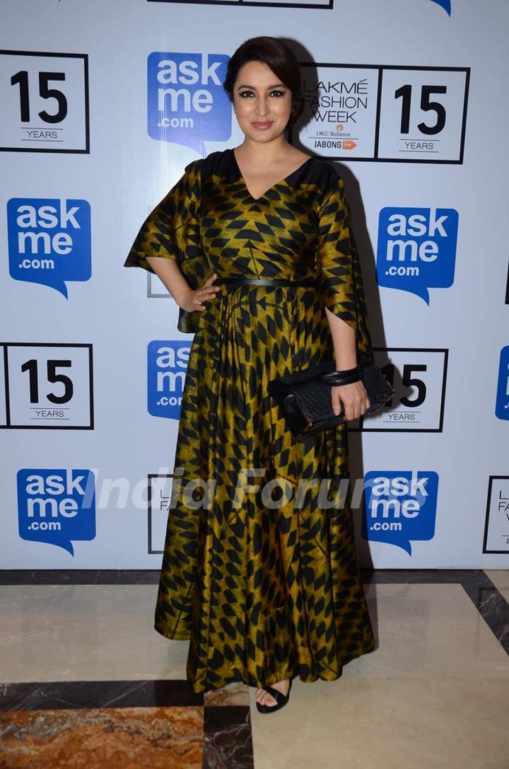 Tisca Chopra at Lakme Fashion Week