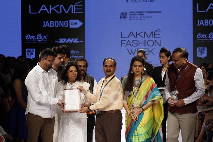 Ritu Kumar and Shaina NC at Lakme Fashion Week