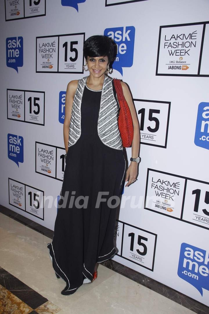 Mandira Bedi at Lakme Fashion Week