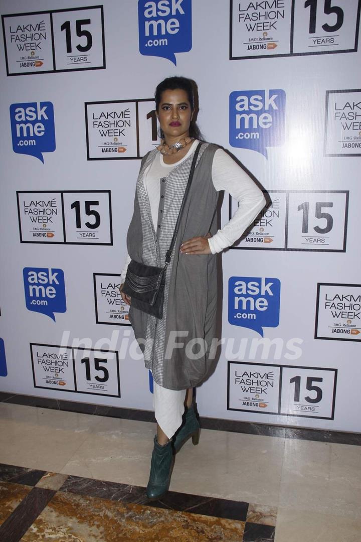Sona Mohapatra at Lakme Fashion Week