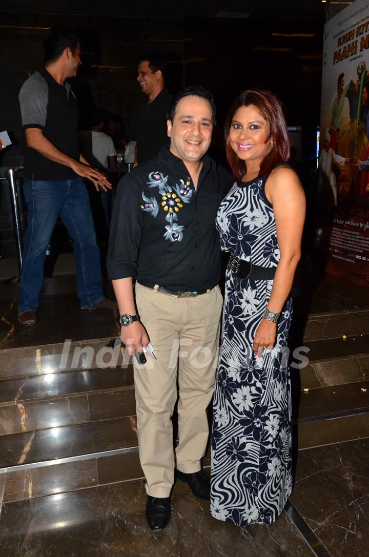 Mihir Mishra and Maninee De Mishra pose at the Special Screening of Kaun Kitney Paani Mein