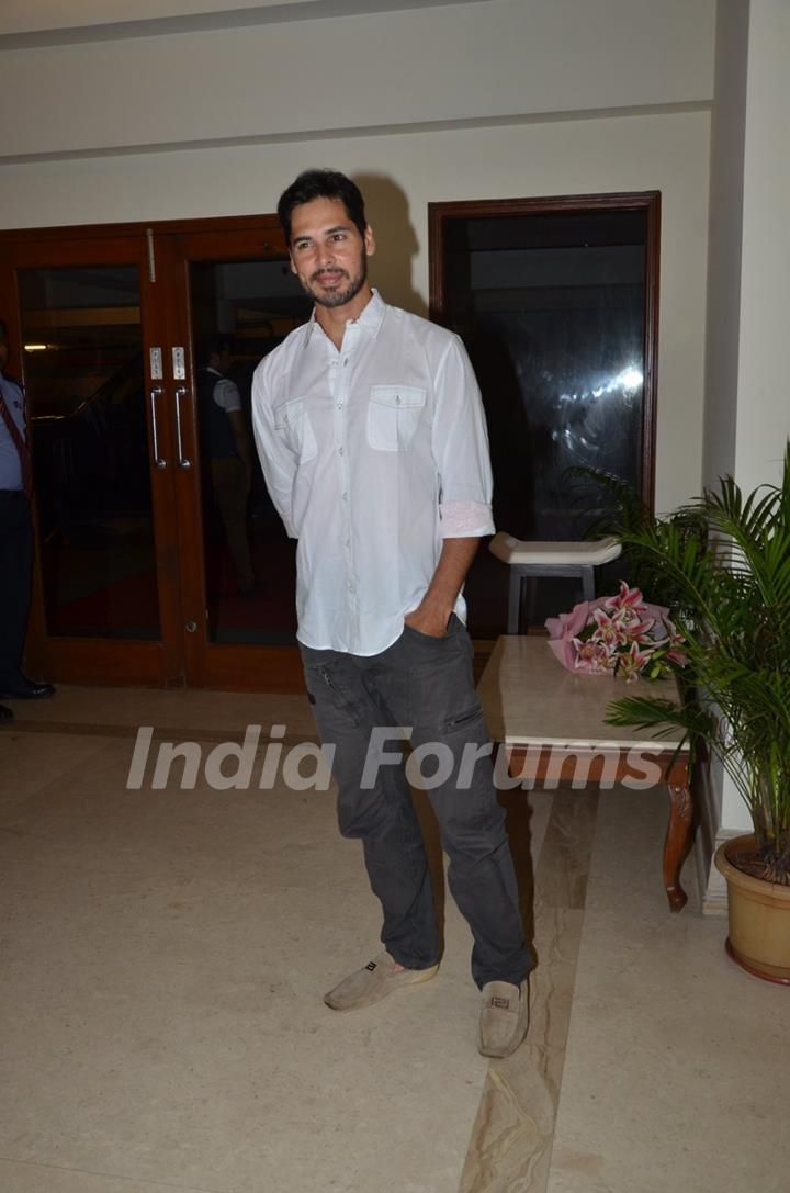 Dino Morea poses for the media at Suresh Wadkar's Birthday Bash