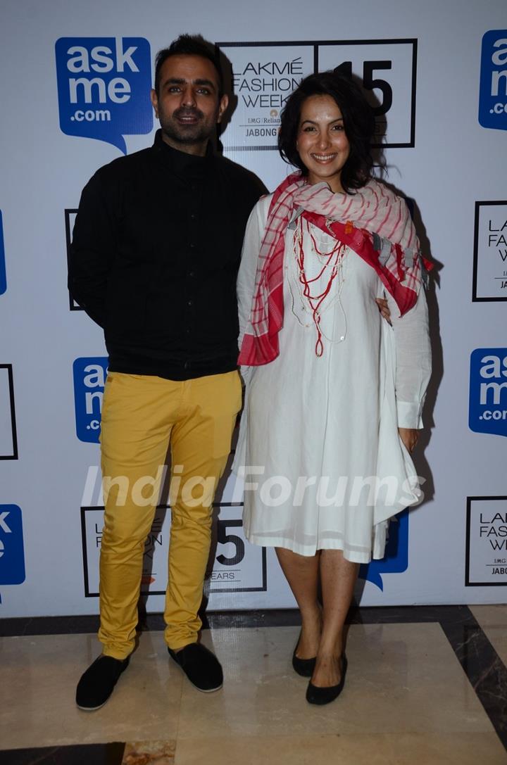 Mayank Anand and Shraddha Anand at Lakme Fashion Week Day 3