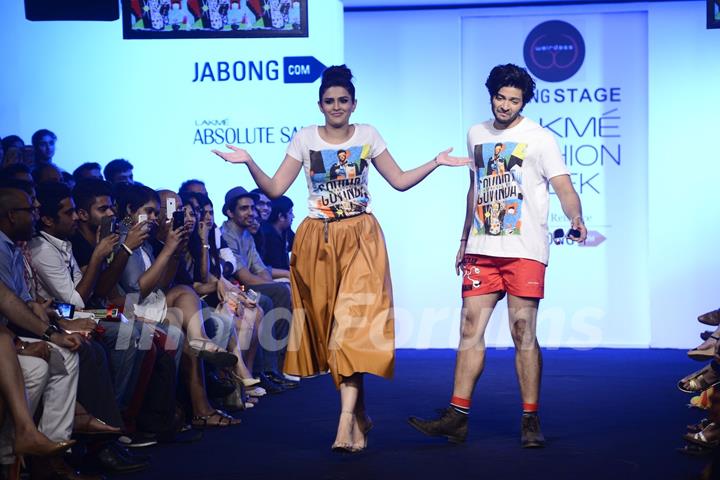 Ali Fazal and Deeksha Seth at Lakme Fashion Week Day 3