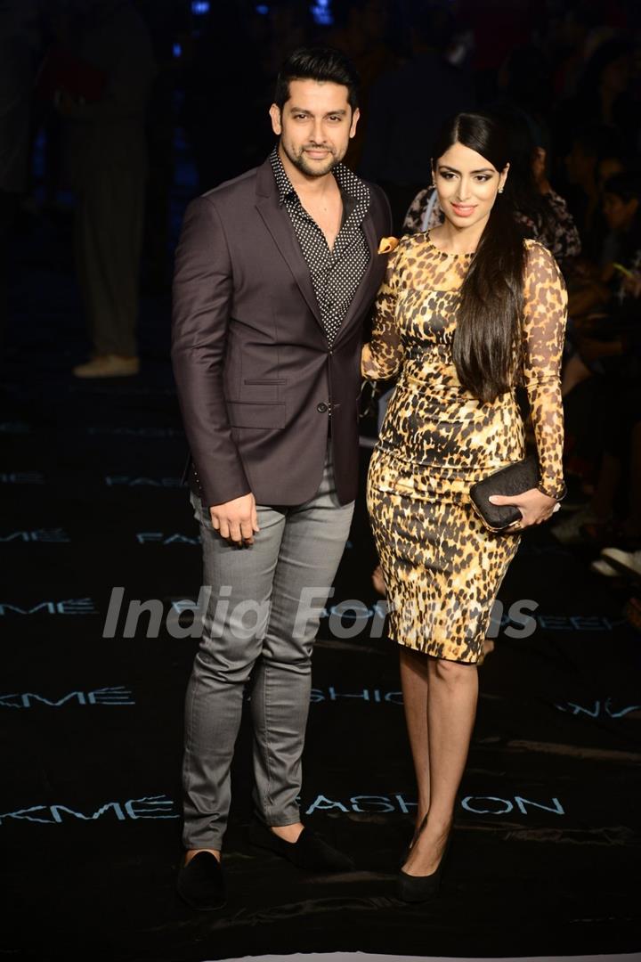 Aftab Shivdasani and Nin Dusanj at Lakme Fashion Week Day 3