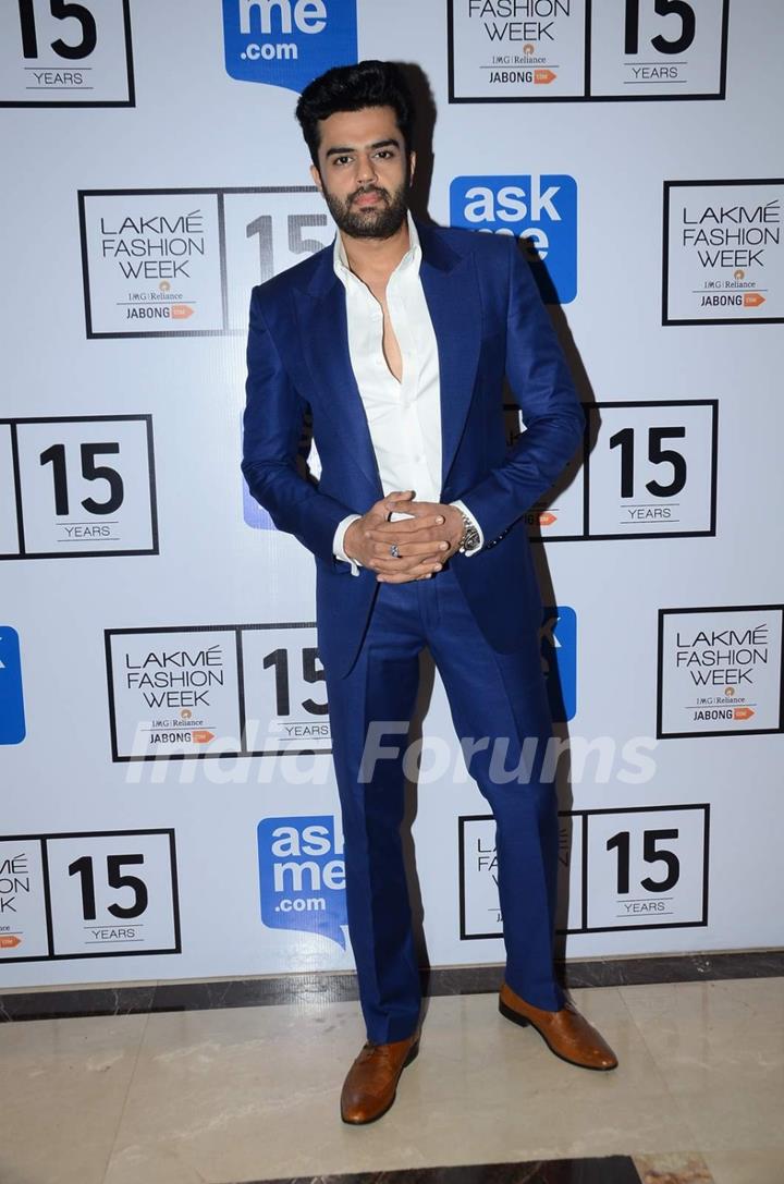 Manish Paul at Lakme Fashion Week Day 5