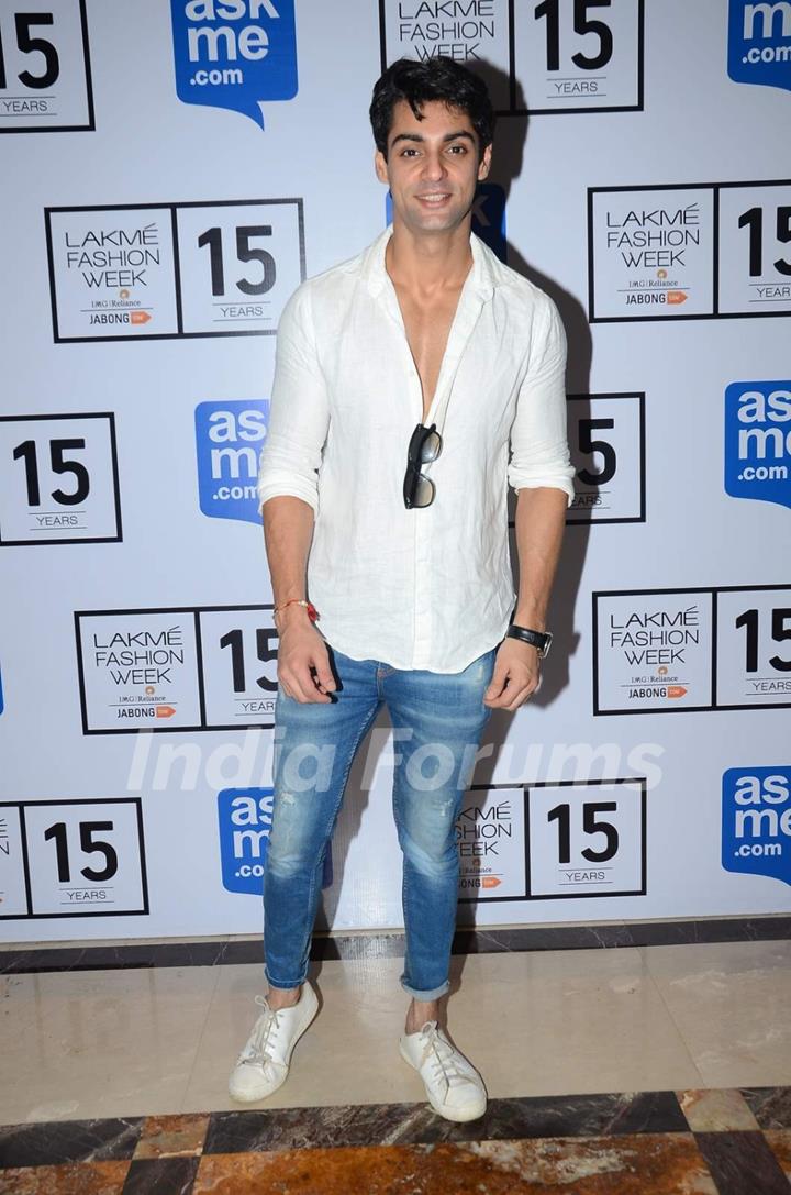 Karan Wahi at Lakme Fashion Week Day 5