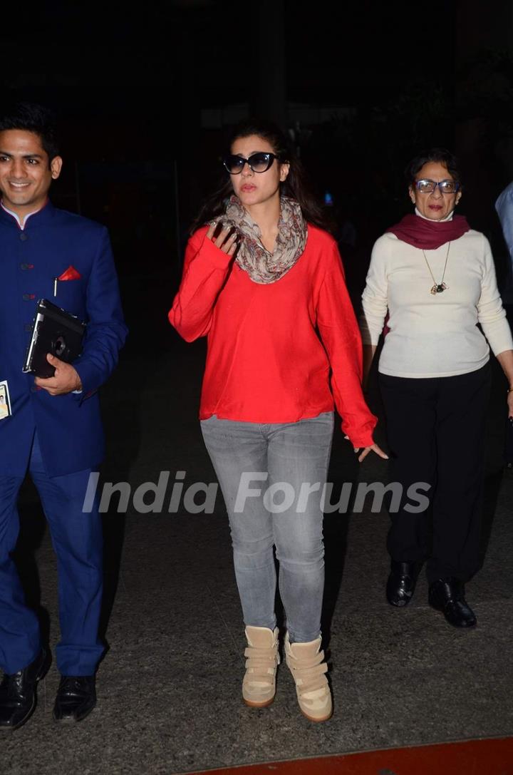 Kajol Snapped at Airport