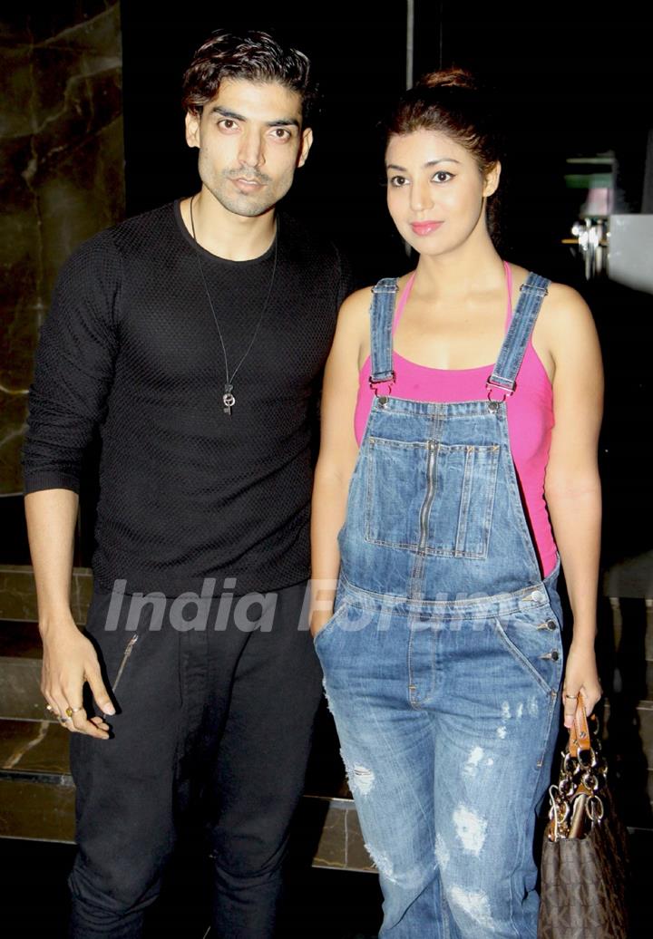 Gurmeet Choudhary and Debina Bonnerjee at Premiere of Lakhon Hai Yahan Dilwale