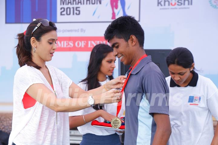 Hrishita Bhatt at Mirchi Monsoon Half Marathon